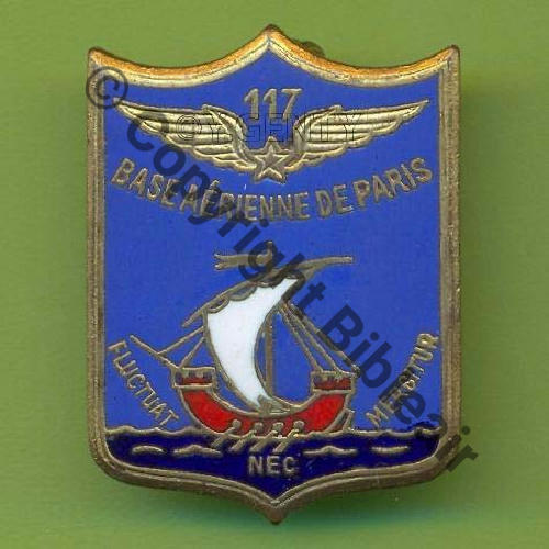 PARIS A1156NH  BA de PARIS 117 en Haut  TYPE 2A Devise autour bateau SM+Bol Dos lisse 27.5x36.5mm Src.Y.GENTY 14Eur06.08